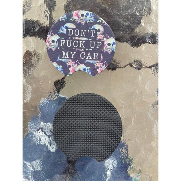 Dont Mess Up My Car Car Coasters 2 Pack - Picture 2 of 10